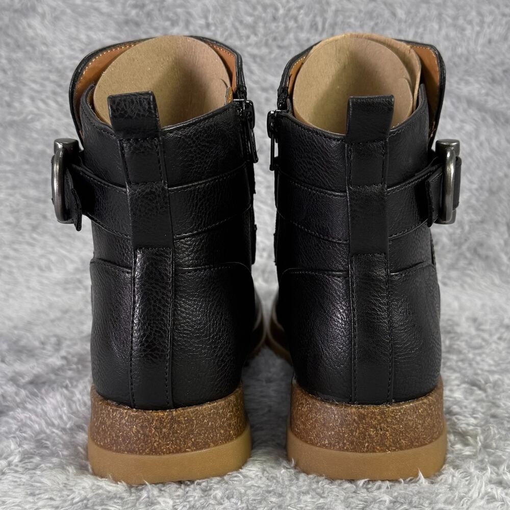 EuroSoft by Sofft Laelia Ankle Boot Women's 8 Black Vegan Leather Strappy Bootie - Picture 7 of 9